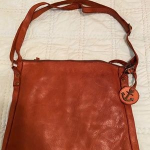 Harbour 2nd Elbe Red Leather Tote